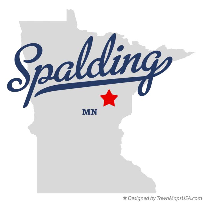 Map of Spalding, MN, Minnesota