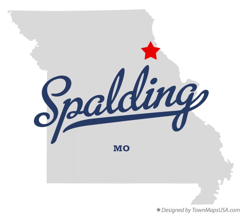 Map of Spalding, MO, Missouri