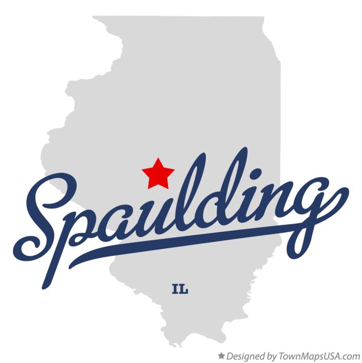 Map of Spaulding, IL, Illinois