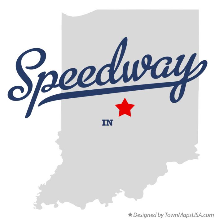 Map of Speedway, IN, Indiana