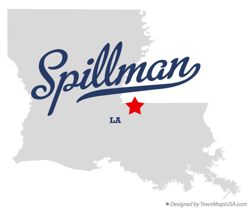 Map of Spillman, LA, Louisiana