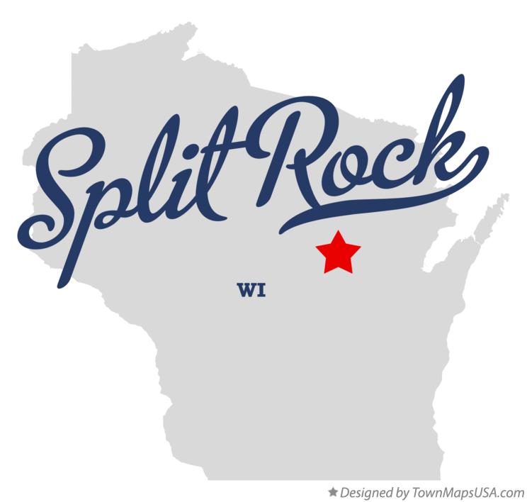 Map of Split Rock, WI, Wisconsin