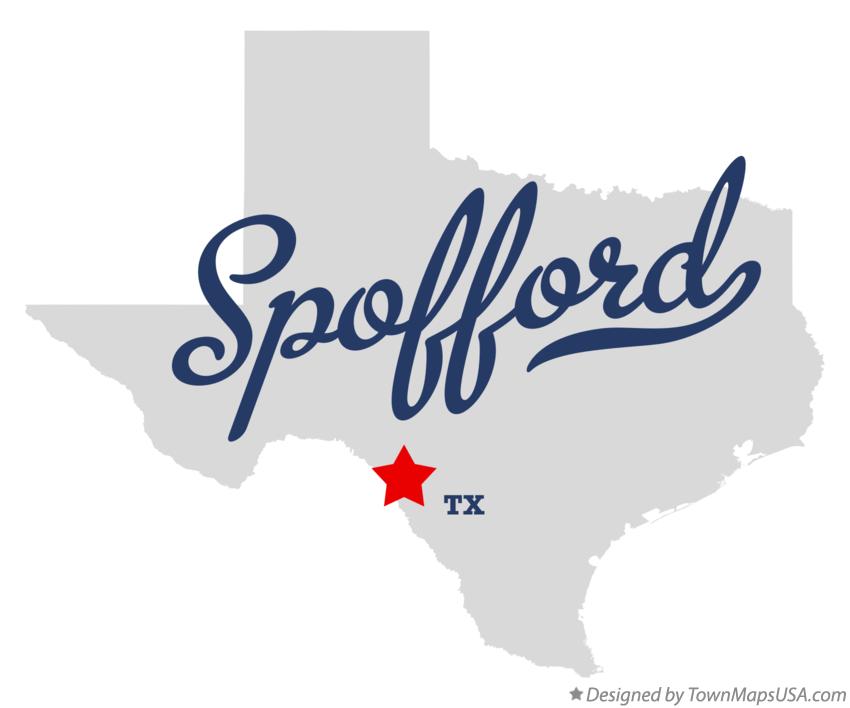 Map of Spofford, TX, Texas