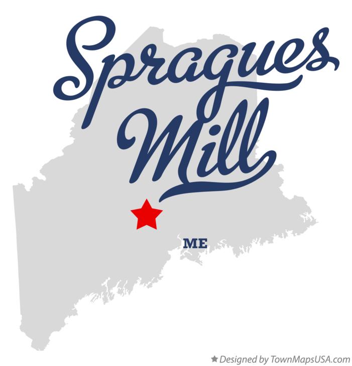 Map of Spragues Mill, ME, Maine