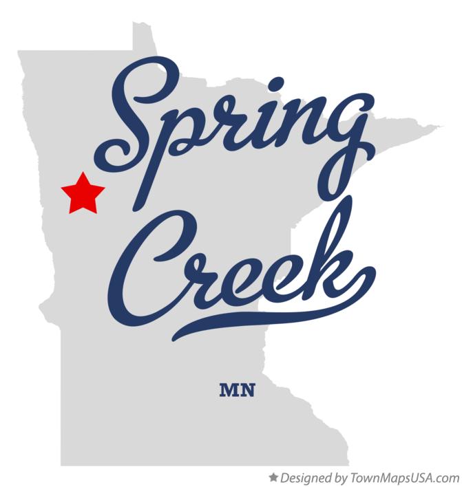 Map of Spring Creek, Becker County, MN, Minnesota
