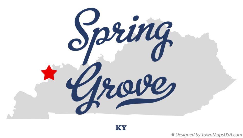 Map of Spring Grove, KY, Kentucky