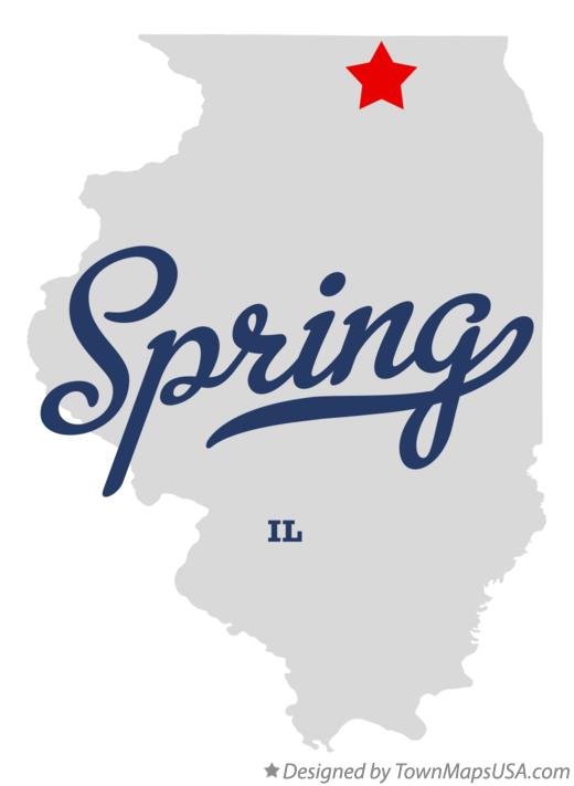 Map of Spring, IL, Illinois