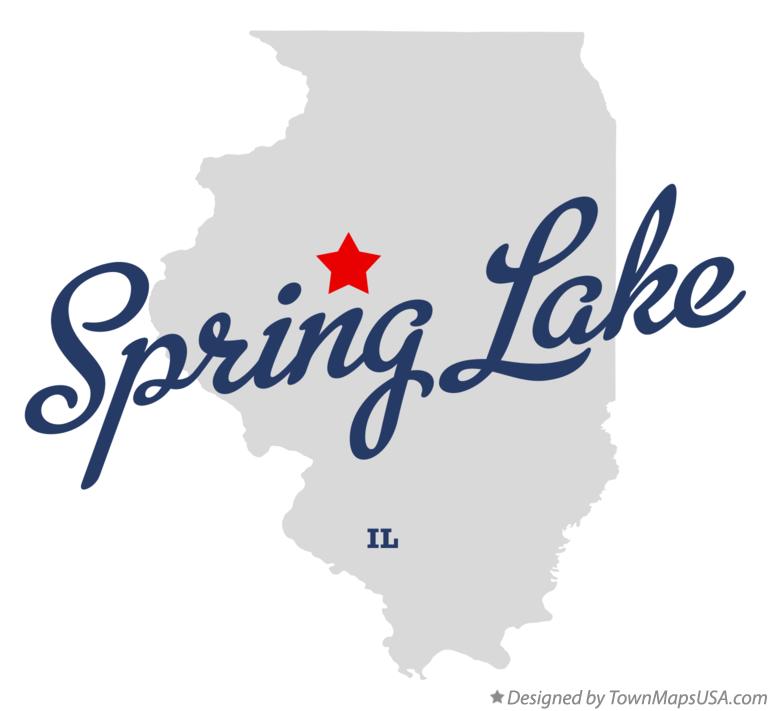 Map of Spring Lake, IL, Illinois