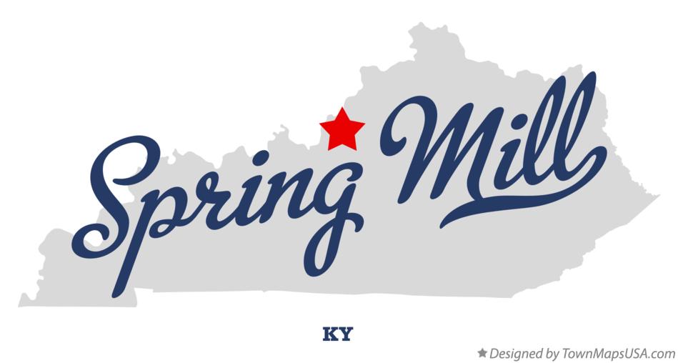 Map of Spring Mill, KY, Kentucky