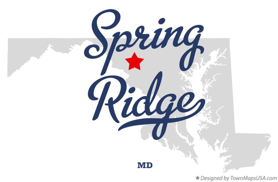 Map of Spring Ridge, MD, Maryland