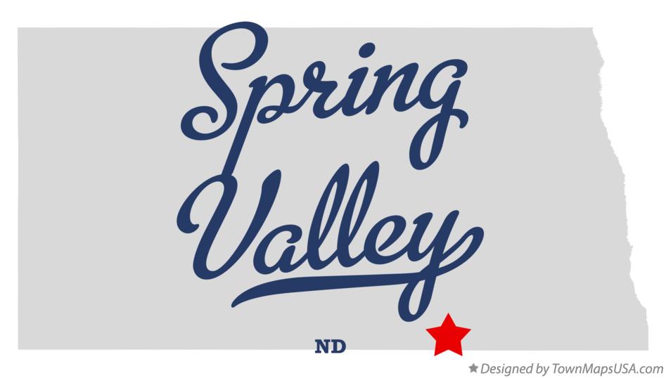 Map of Spring Valley, ND, North Dakota