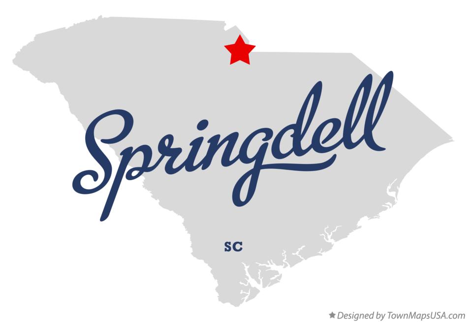 Map of Springdell, SC, South Carolina