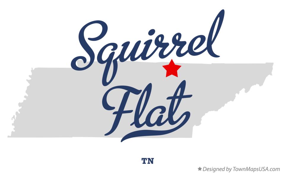 Map of Squirrel Flat, TN, Tennessee