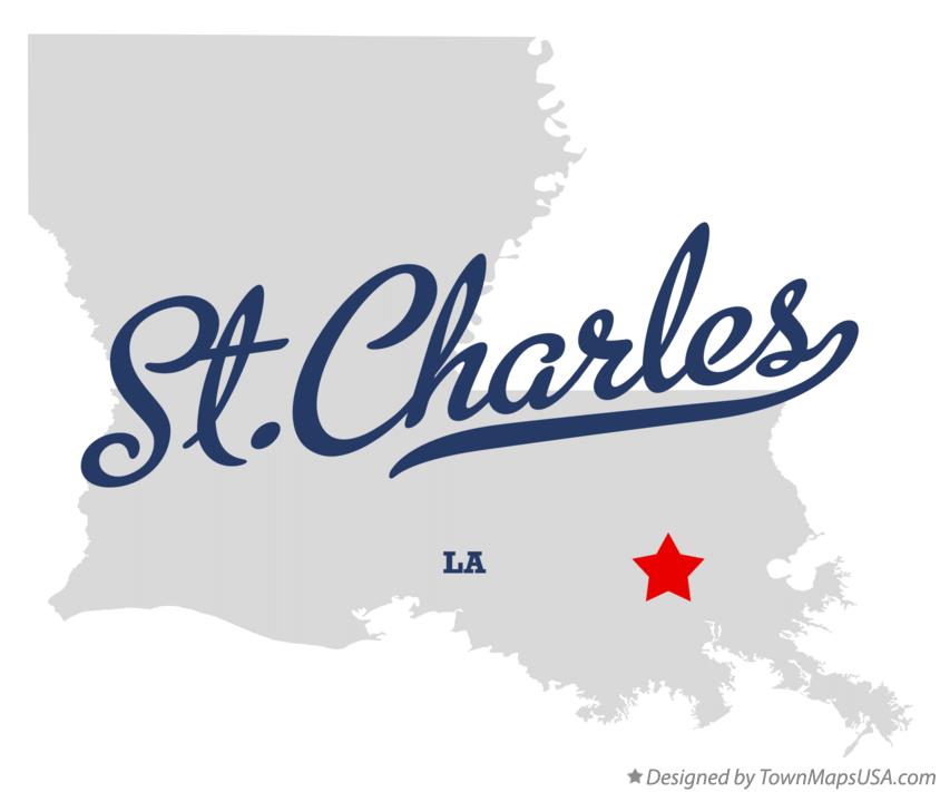 Map of St.Charles, LA, Louisiana