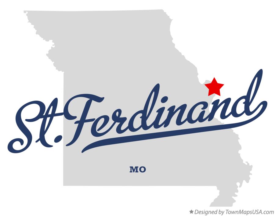 Map of St.Ferdinand, MO, Missouri