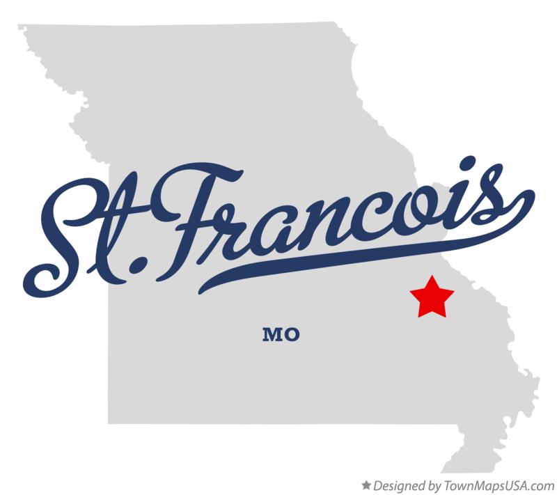 Map of St.Francois, St. Francois County, MO, Missouri