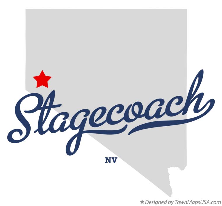 Map of Stagecoach, NV, Nevada