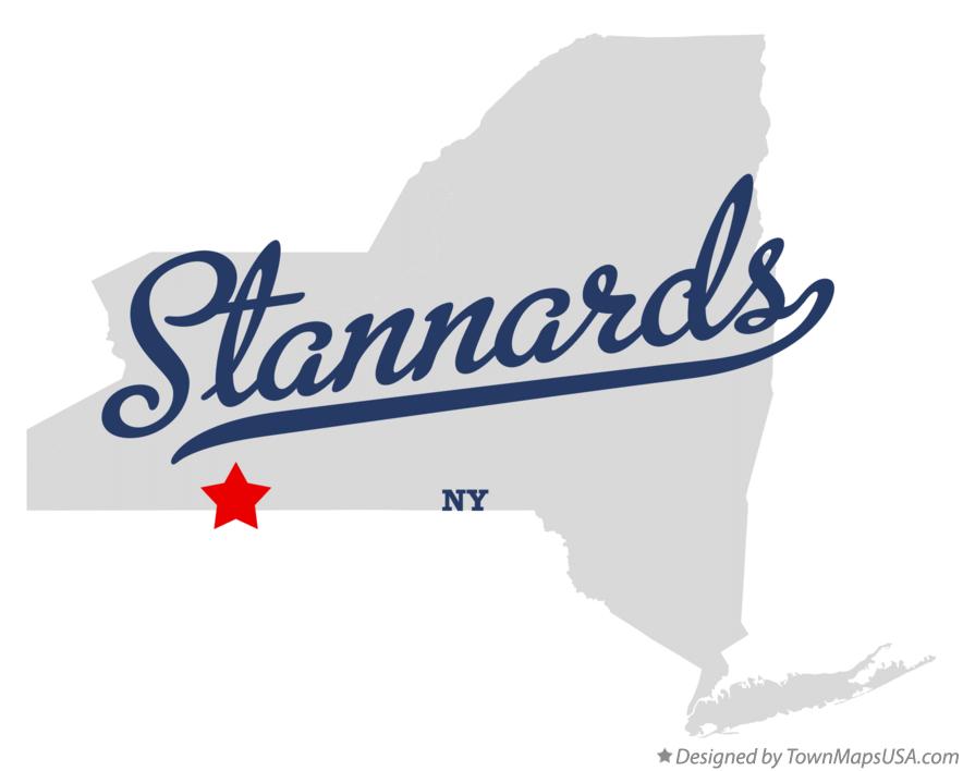 Map of Stannards, NY, New York