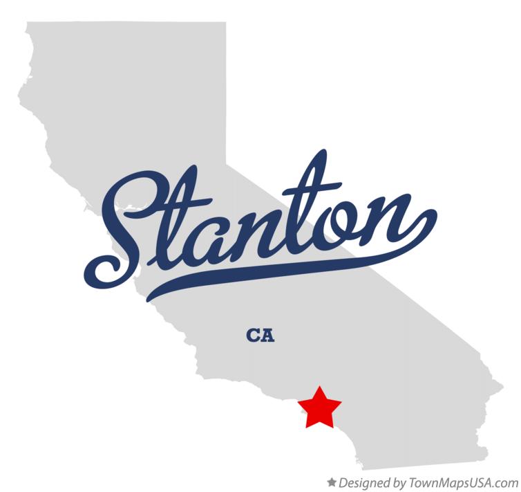 Map of Stanton, CA, California