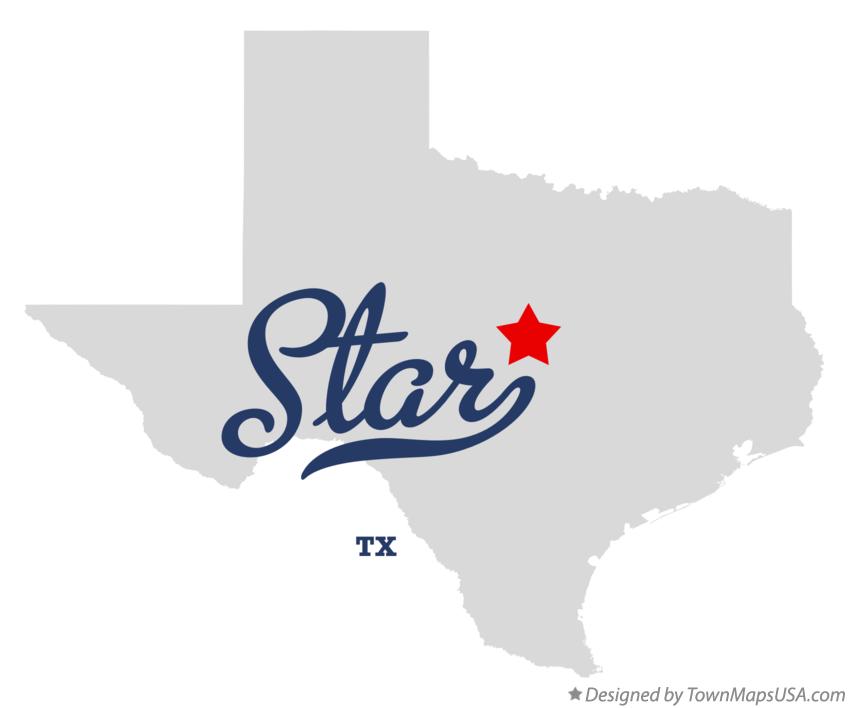 Map of Star, TX, Texas