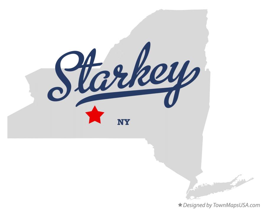 Map of Starkey, NY, New York