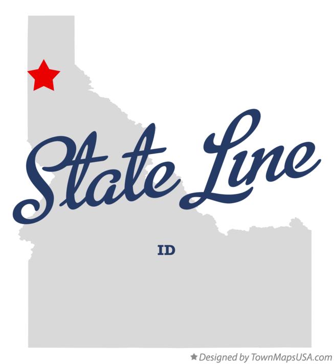 Map of State Line, ID, Idaho