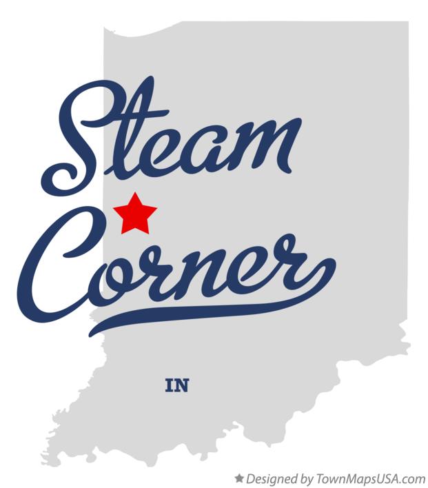 Map of Steam Corner, IN, Indiana
