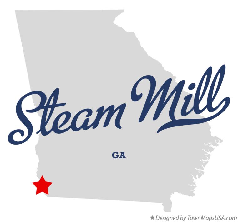 Map of Steam Mill, GA,