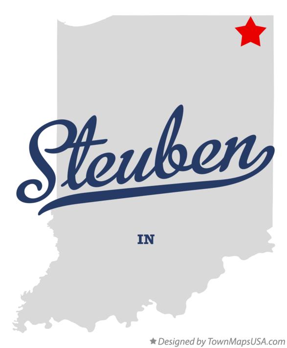 Map of Steuben, Steuben County, IN, Indiana