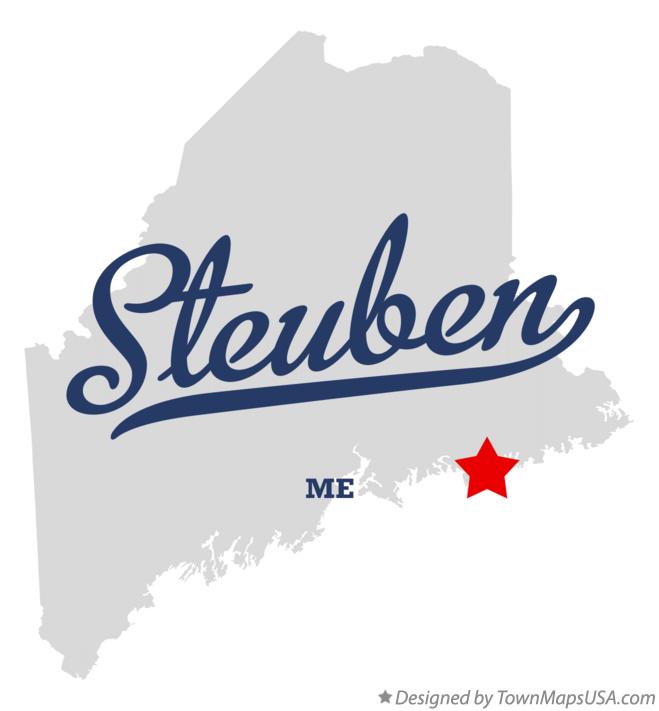 Map of Steuben, ME, Maine