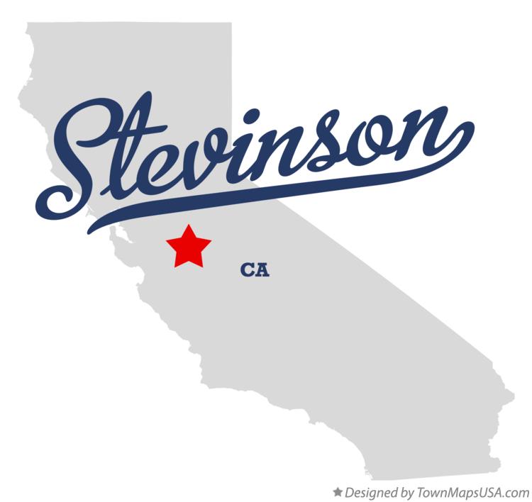 Map of Stevinson, CA, California