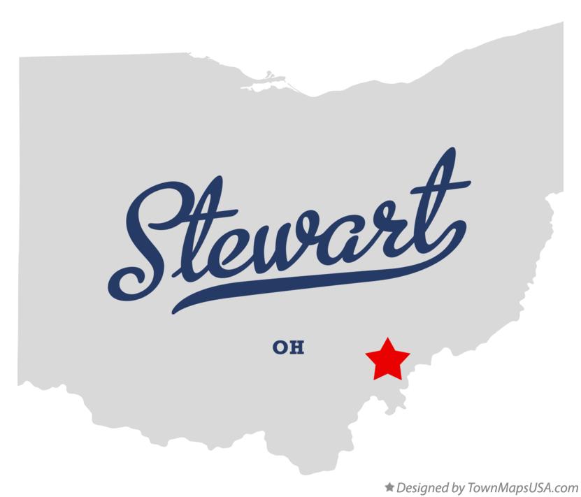 Map of Stewart, OH, Ohio