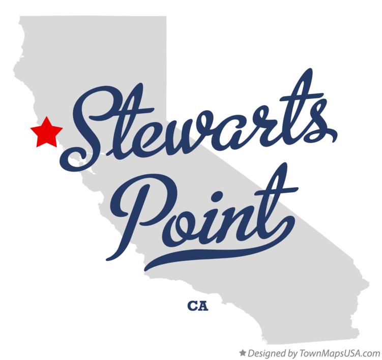 Map of Stewarts Point, CA, California