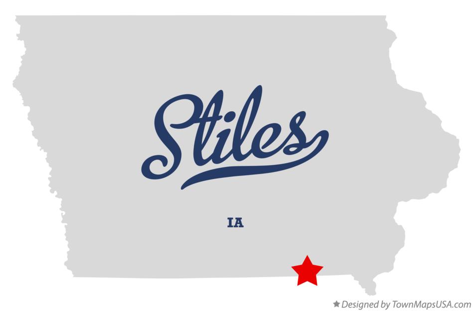 Map of Stiles, IA, Iowa