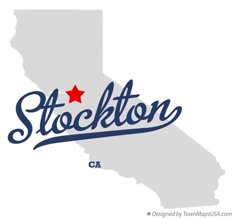 Map of Stockton, CA, California
