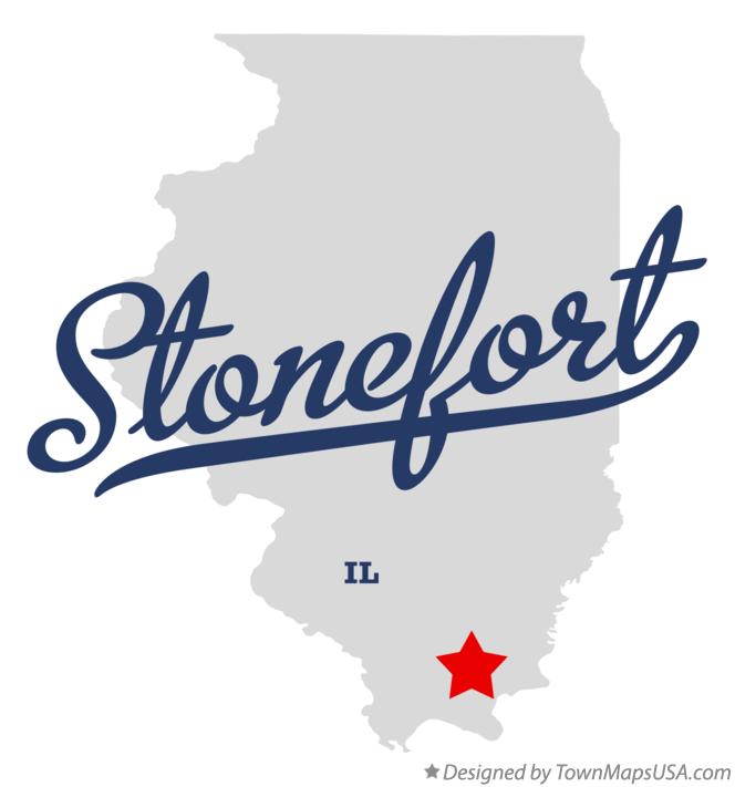 Map of Stonefort, IL, Illinois