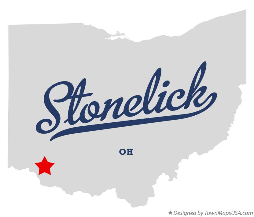 Map of Stonelick, OH, Ohio