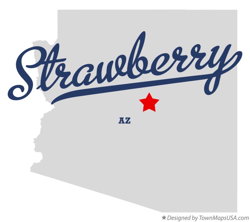 Map of Strawberry, AZ, Arizona
