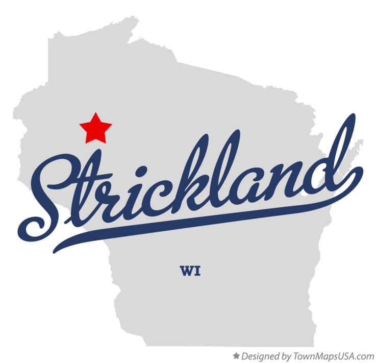 Map of Strickland, WI, Wisconsin