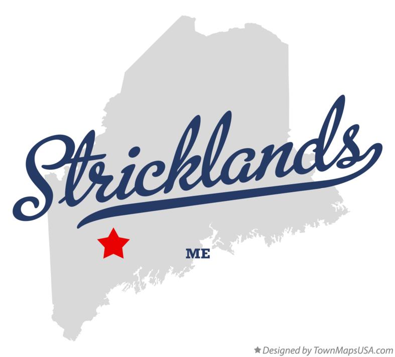 Map of Stricklands, ME, Maine
