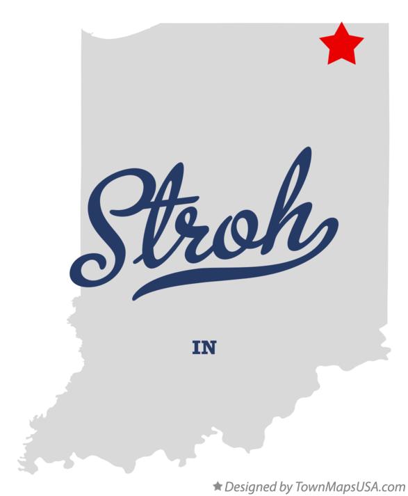 Map of Stroh, IN, Indiana