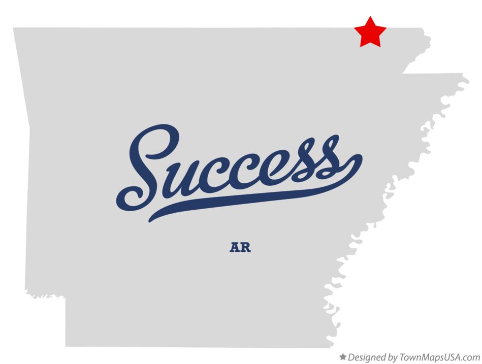 Map of Success, AR, Arkansas