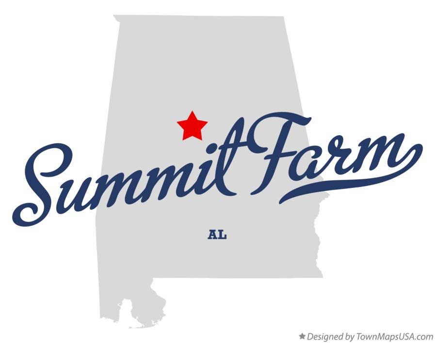 Map of Summit Farm, AL, Alabama