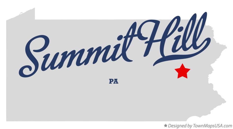 Map of Summit Hill, PA, Pennsylvania