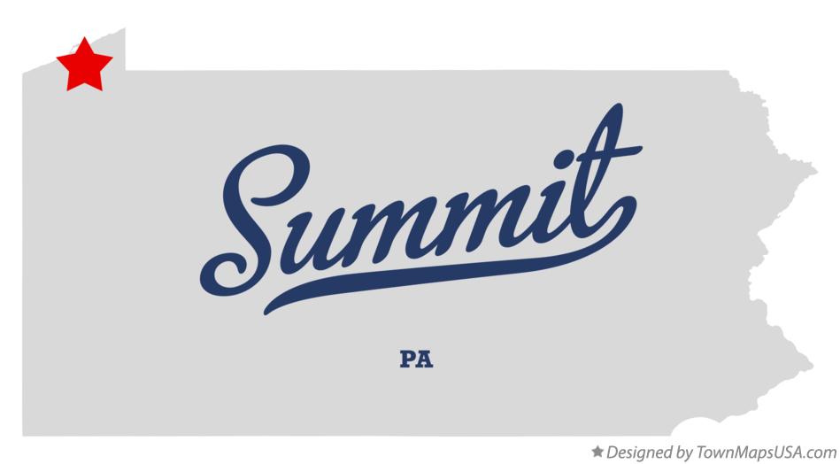 Map of Summit, Erie County, PA, Pennsylvania