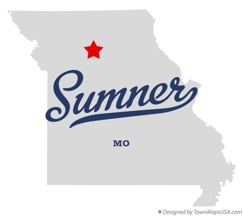 Map of Sumner, MO, Missouri