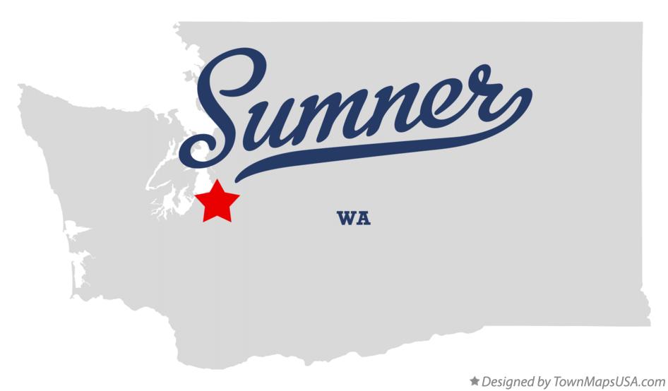 Map of Sumner, WA, Washington