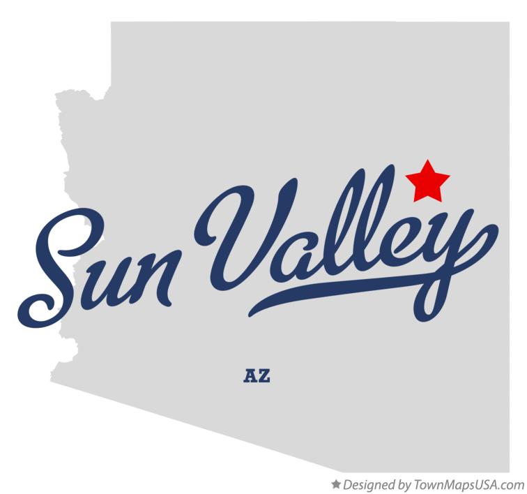 Map of Sun Valley, AZ, Arizona