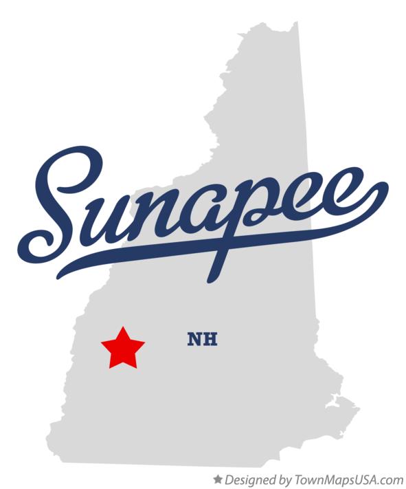 Map of Sunapee, NH, New Hampshire