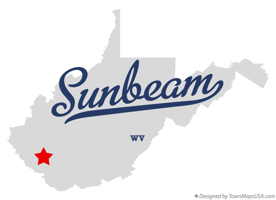 Map of Sunbeam, WV, West Virginia